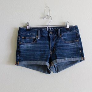American Eagle Outfitters Dark Blue Jean Shorts